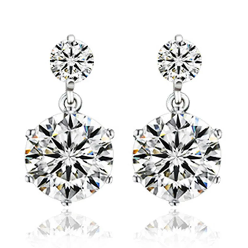 Wholesale 925 Silver Needle Fashion Shiny Crystal Ladies Stud Earrings Jewelry Female Birthday Gift Anti Allergy Drop Shipping
Wholesale 925 Silver Needle Fashion Shiny Crystal Ladies Stud Earrings Jewelry Female Birthday Gift Anti Allergy Drop Shipping