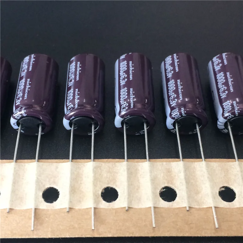 10 шт. 1000 мкФ 6 3 В NICHICON PM серия 10x20 мм 6.3V1000uF Супер Низкое сопротивление долговечный