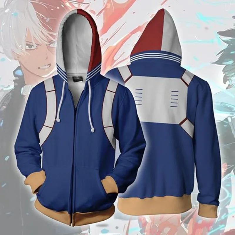 2019 New Anime My Hero Academia Hoodie Todoroki Shoto Cosplay Costume Casual Zipper Jackets Sweatshirts
2019 New Anime My Hero Academia Hoodie Todoroki Shoto Cosplay Costume Casual Zipper Jackets Sweatshirts
