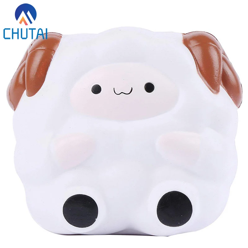 Kawaii Sheep Squishy Simulation мягкие медленно поднимающиеся сжимаемые игрушки крем