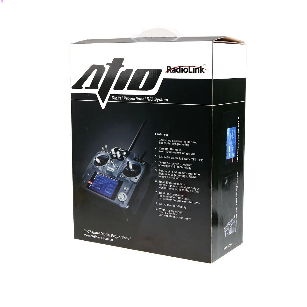 RadioLink AT10II 2.4G 10CH Remote Control System Transmitter R10D Receiver Send The Voltage Feedback Module And Hanging Belt
RadioLink AT10II 2.4G 10CH Remote Control System Transmitter R10D Receiver Send The Voltage Feedback Module And Hanging Belt