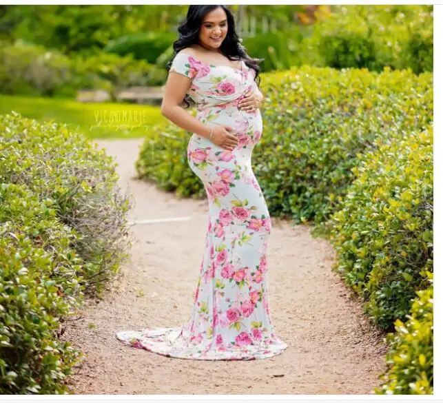 Красивые элегантные платья для беременных Одежда реквизит фотографии одежда