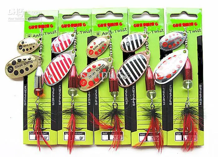 NewArrival - Spinner bait Bell-shaped brass Metal Fishing baits Double sequins long leader hook tied feathers 23g
NewArrival - Spinner bait Bell-shaped brass Metal Fishing baits Double sequins long leader hook tied feathers 23g