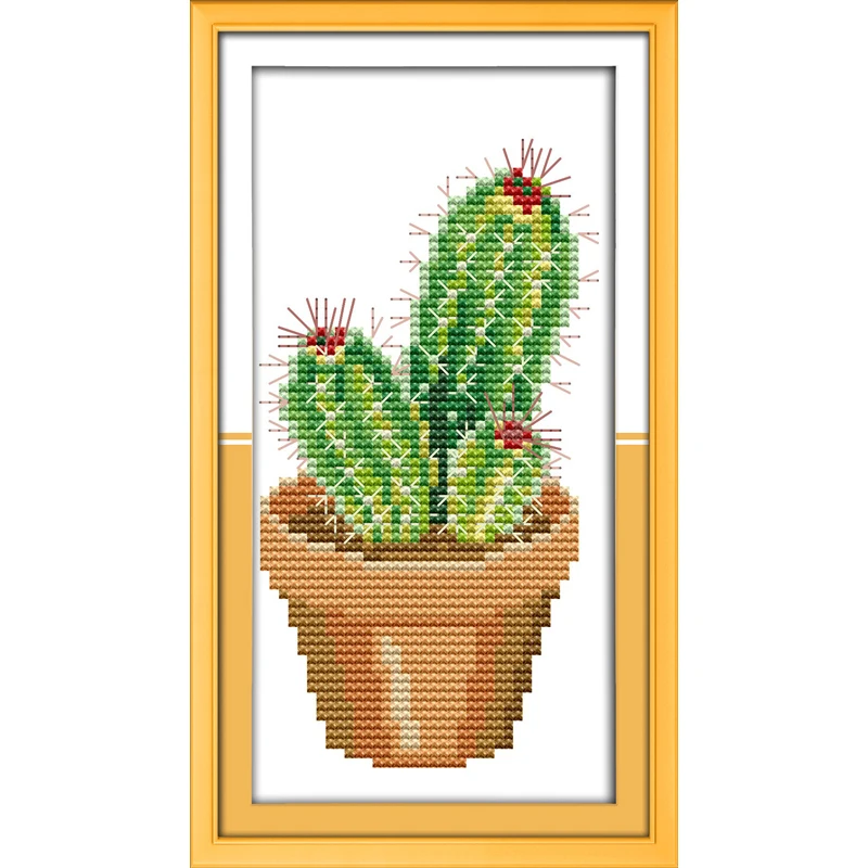 Everlasting Love Cactus Chinese Cross Stitch Kits Ecological Cotton Fabric DIY 11CT 14CT New Christmas Decorations For Home Gift
Everlasting Love Cactus Chinese Cross Stitch Kits Ecological Cotton Fabric DIY 11CT 14CT New Christmas Decorations For Home Gift