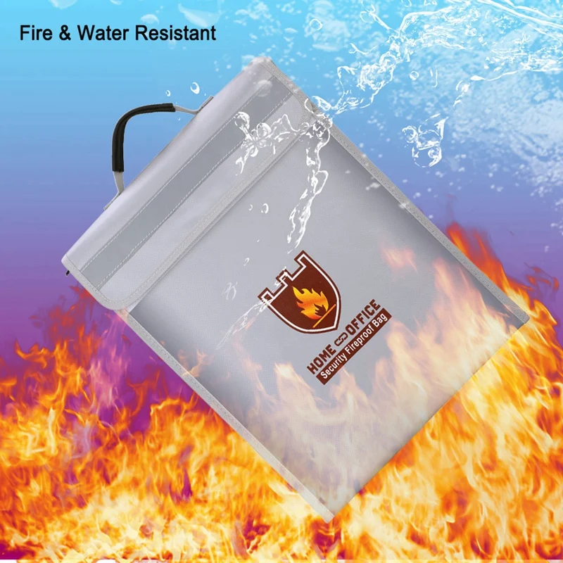 Fireproof Document Bag Holder Pouch Home Office Safe Bag Fire Water Resistant File Folder Safe Storage Bag
Fireproof Document Bag Holder Pouch Home Office Safe Bag Fire Water Resistant File Folder Safe Storage Bag