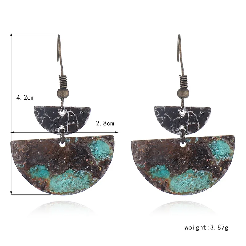 Fashion Sector Drop Earrings Retro Simple Delicate Brincos For Women Vintage Jewelry Like Rust Pendant Bohemia Dangle Earrings
Fashion Sector Drop Earrings Retro Simple Delicate Brincos For Women Vintage Jewelry Like Rust Pendant Bohemia Dangle Earrings
