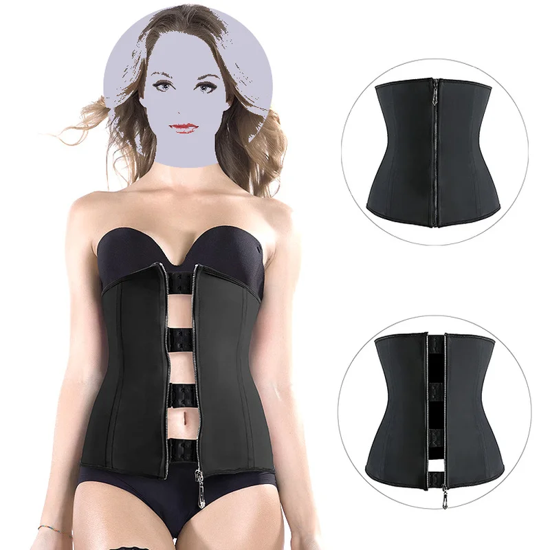 Women Zip Latex Waist Trainer Weight Loss Cincher Slim Corset Shaper Slimming Belt Waist Shaper Cinta Modeladora
Women Zip Latex Waist Trainer Weight Loss Cincher Slim Corset Shaper Slimming Belt Waist Shaper Cinta Modeladora