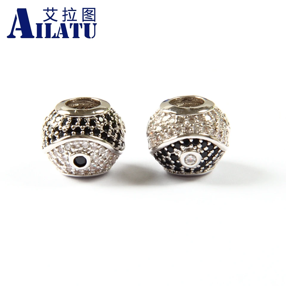 Ailatu Free Shipping 10pcs Chinese Yinyang Taiji Beads Charm made of Cz Decorated for DIY Fashion Bracelets
Ailatu Free Shipping 10pcs Chinese Yinyang Taiji Beads Charm made of Cz Decorated for DIY Fashion Bracelets