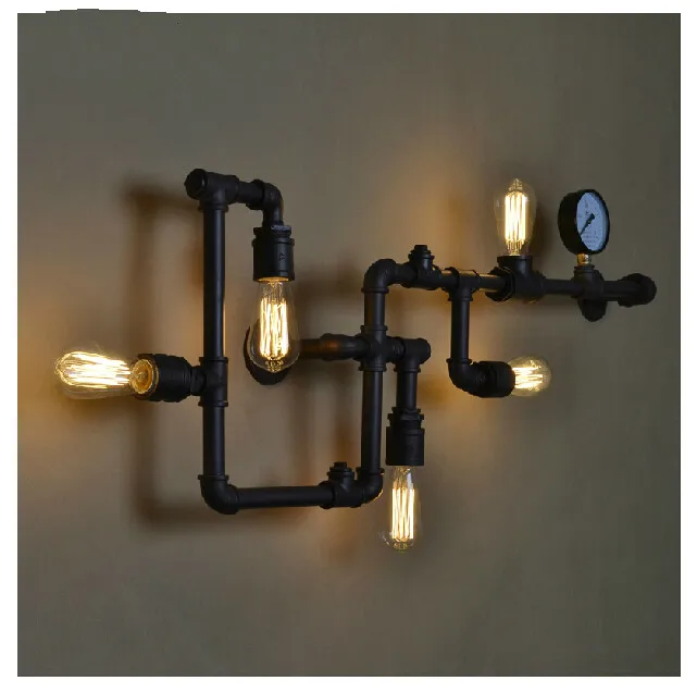 Creative Ancient Water Pipe Wall Lamp Sconce American Vintage Industrial Light Fixtures Bar Coffee Home Decor Apliques Pared
Creative Ancient Water Pipe Wall Lamp Sconce American Vintage Industrial Light Fixtures Bar Coffee Home Decor Apliques Pared