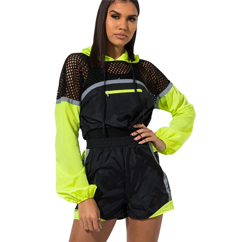 Casual Sports Suit Female 2019 Spring And Summer Fashion New Mesh Hit Color Burst Models Long Sleeve Hooded Suit H00194
Casual Sports Suit Female 2019 Spring And Summer Fashion New Mesh Hit Color Burst Models Long Sleeve Hooded Suit H00194