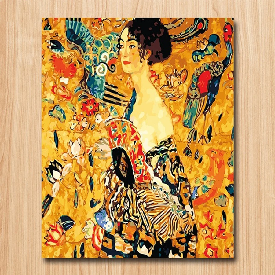 Gustav Klimt Woman with fan diy Digital Painting Decorative paintings Coloring game Famous painting living room study pretend
Gustav Klimt Woman with fan diy Digital Painting Decorative paintings Coloring game Famous painting living room study pretend
