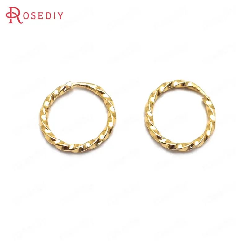 (35978)20PCS 11MM thickness 1.1MM 24K Gold Color Brass Twisted Wire Rings Split Rings High Quality Jewelry Findings Accessories
(35978)20PCS 11MM thickness 1.1MM 24K Gold Color Brass Twisted Wire Rings Split Rings High Quality Jewelry Findings Accessories
