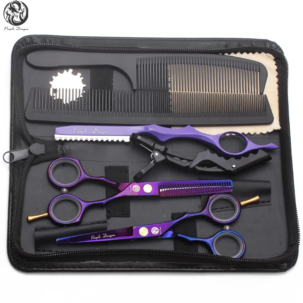 Suit 5.5" 16cm Z1104 Violet Purple Dragon Professional Hairderssing Scissors Normal Scissors Thinning Shears Salon Hair Scissors
Suit 5.5" 16cm Z1104 Violet Purple Dragon Professional Hairderssing Scissors Normal Scissors Thinning Shears Salon Hair Scissors