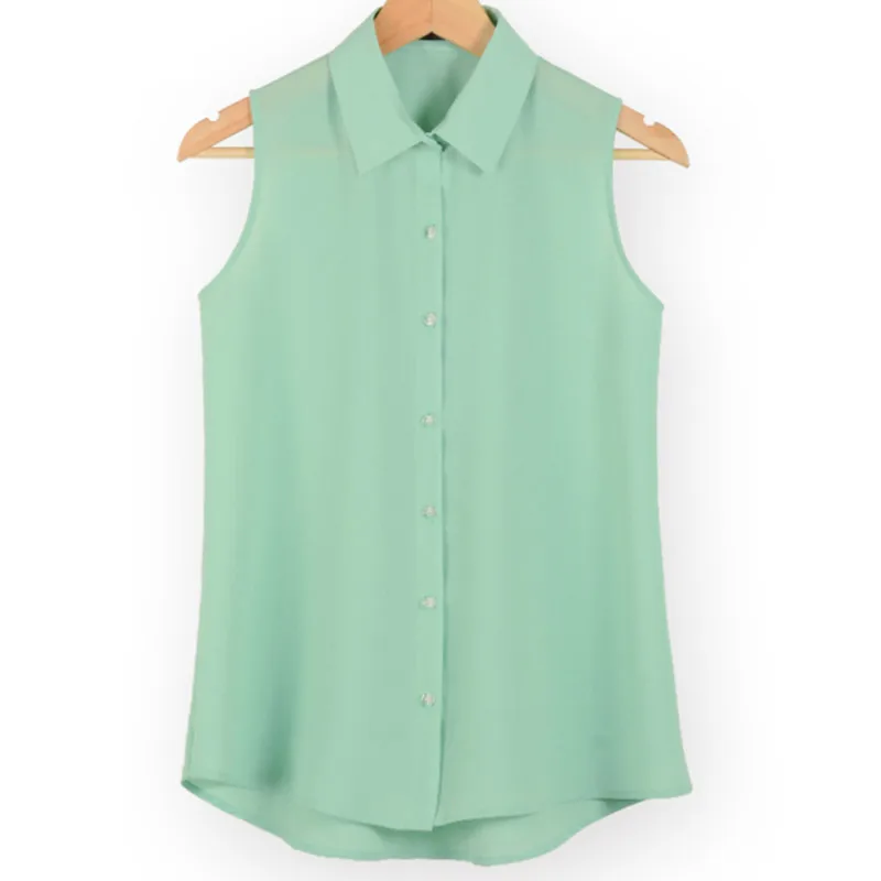 NEW Fashion Work Wear Office Tops Blouses Summer Sleeveless Women Vest Chiffon Shirt Thin Shirts Young Female Clothes K123
NEW Fashion Work Wear Office Tops Blouses Summer Sleeveless Women Vest Chiffon Shirt Thin Shirts Young Female Clothes K123