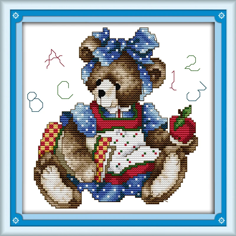 September bear cross stitch kit 14ct 11ct count print canvas stitches embroidery DIY handmade needlework plus
September bear cross stitch kit 14ct 11ct count print canvas stitches embroidery DIY handmade needlework plus