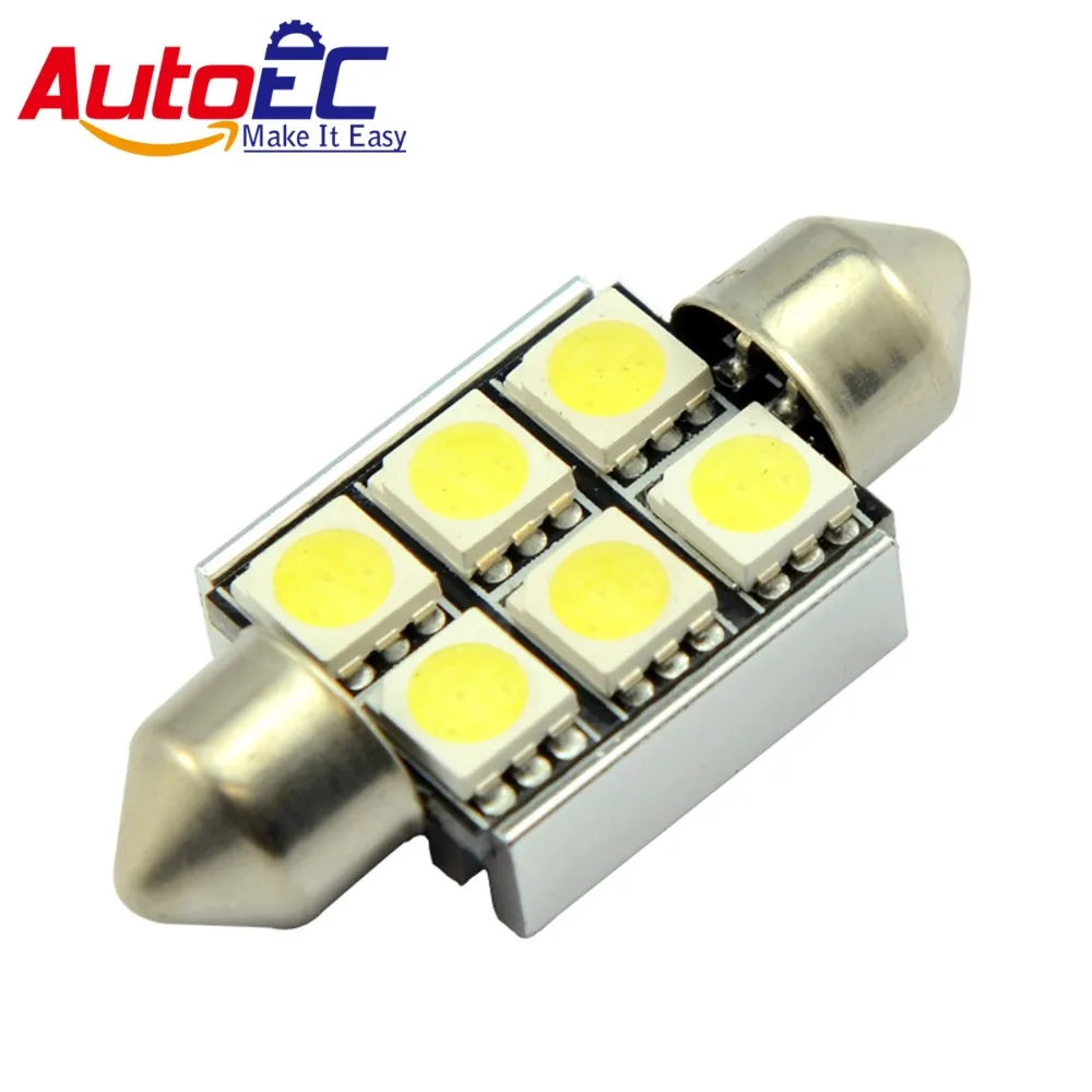 AutoEC 10x Car Festoon 36/39/41mm 6SMD 5050 C5W Canbus Error Free LED Reading Light Auto Panel Dome Lights 12V #LK18
AutoEC 10x Car Festoon 36/39/41mm 6SMD 5050 C5W Canbus Error Free LED Reading Light Auto Panel Dome Lights 12V #LK18