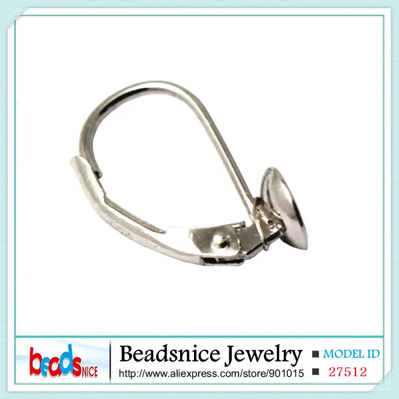 Beadsnice 100% чистое 925 пробы серебряные серьги с французским замком левербэк крюк 5 мм