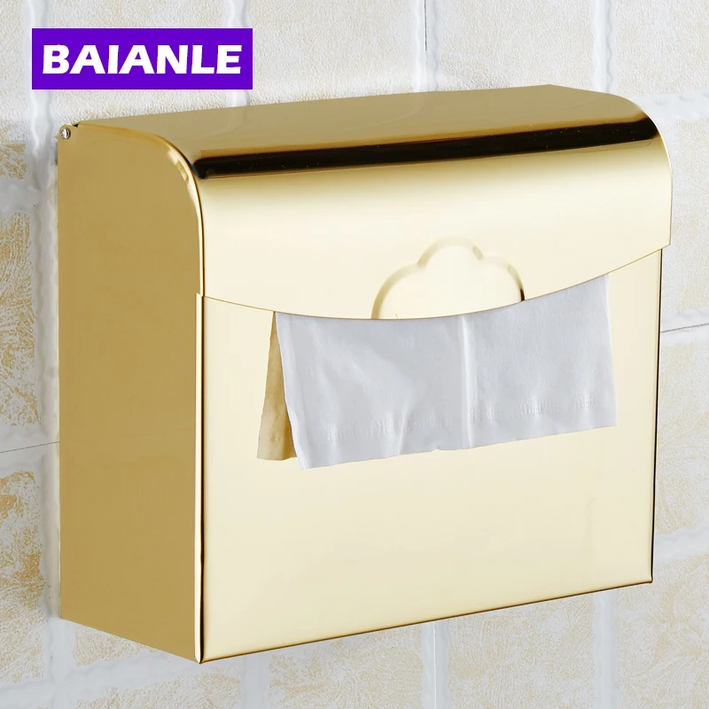 Free Shipping Multi-color Wall Mount Waterproof Toilet Paper Holder Stainless steel Bathroom Tissure Paper Box
Free Shipping Multi-color Wall Mount Waterproof Toilet Paper Holder Stainless steel Bathroom Tissure Paper Box