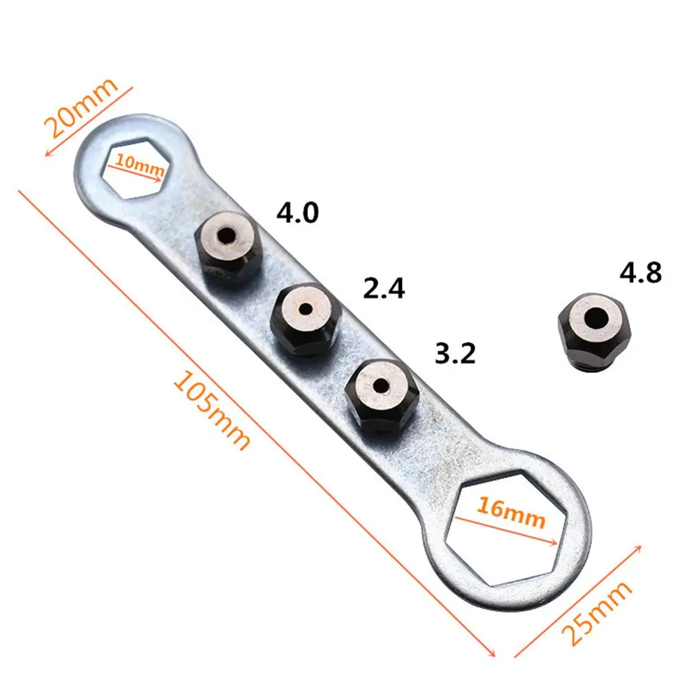 Electric Riveter Rivet Gun Adapter Core Transfer Head Pulling | Инструменты