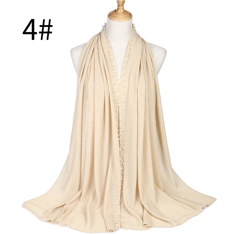 2018 Chiffon wrinkle scarf pearl edges shawl plain maxi ripple hijab long pashmina muffler muslim scarf fashion scarves 21colors
2018 Chiffon wrinkle scarf pearl edges shawl plain maxi ripple hijab long pashmina muffler muslim scarf fashion scarves 21colors