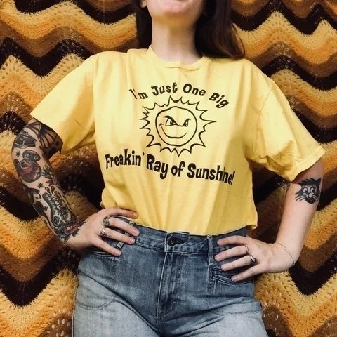 STARQUEEN-JBH Freakin Ray Of Sunshine- Funny T shirt- Women T Shirt-Men T Shirt- Humorous Shirts- Humor Tees- Fun Shirts
STARQUEEN-JBH Freakin Ray Of Sunshine- Funny T shirt- Women T Shirt-Men T Shirt- Humorous Shirts- Humor Tees- Fun Shirts