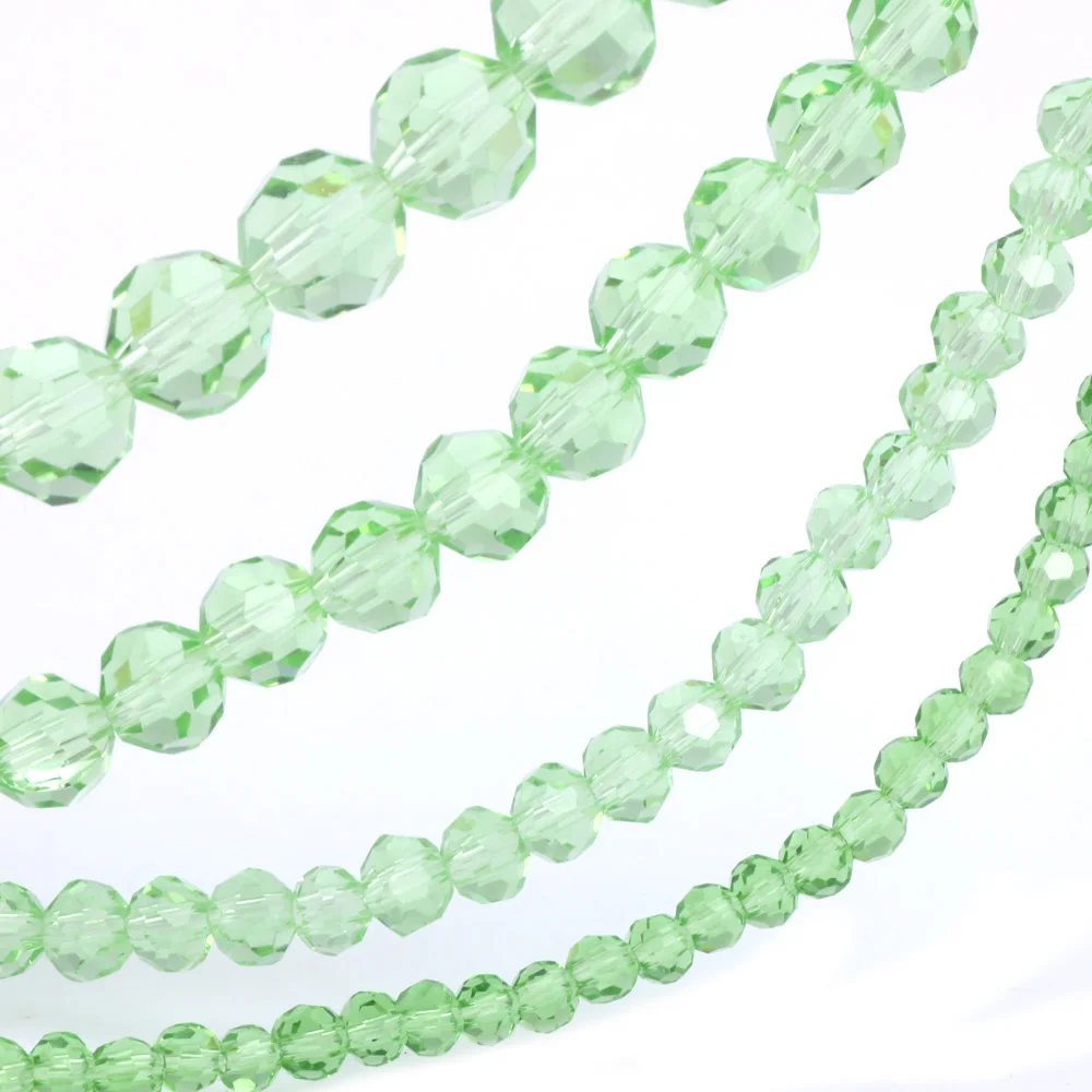 OlingArt 3/4/6/8mm Round Glass Beads Rondelle Austria 32 faceted crystal light green color Loose bead DIY Jewelry Making
OlingArt 3/4/6/8mm Round Glass Beads Rondelle Austria 32 faceted crystal light green color Loose bead DIY Jewelry Making