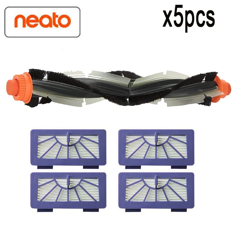Роликовая щетка + HEPA фильтр для Neato XV 21 подписи Pro 11 12 15 изогнутые комбинированные