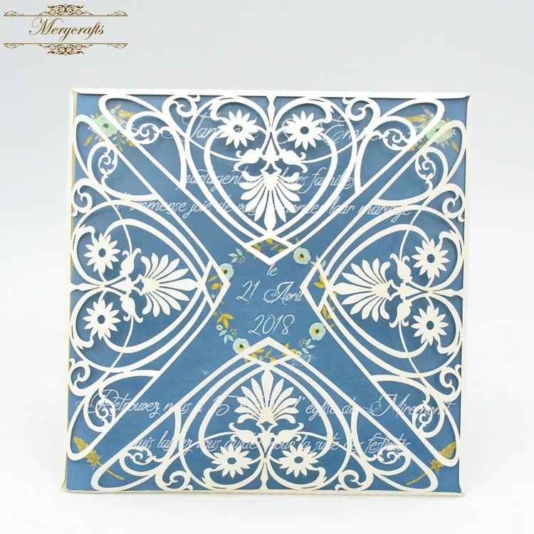 delicate custom heart carved pattern folded envelope wedding laser cut invitations card from Mery crafts
delicate custom heart carved pattern folded envelope wedding laser cut invitations card from Mery crafts