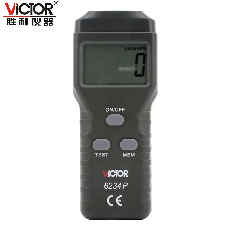 Цифровой лазерный Бесконтактный тахометр VICTOR VC6234P, фотоэлектрический тахометр
Цифровой лазерный Бесконтактный тахометр VICTOR VC6234P, фотоэлектрический тахометр
