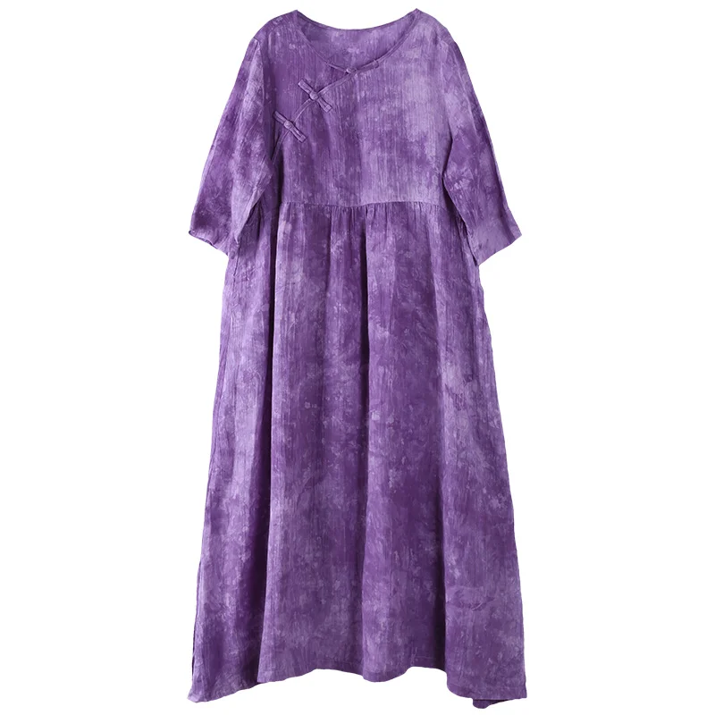 Hisenky Autumn Maxi Dress Half Sleeve Purple Vestidos Pleated High Waist Long Shirt Dress Mori Girl Ramie Robe Femme 1971
Hisenky Autumn Maxi Dress Half Sleeve Purple Vestidos Pleated High Waist Long Shirt Dress Mori Girl Ramie Robe Femme 1971