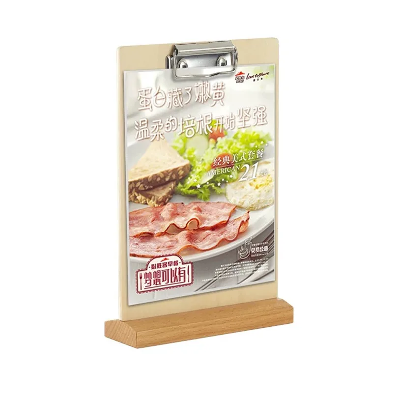 A5 Wood Poster Menu Holder Lean to Perspex Leaflet Display Stands Paper Holder Clip Board For Restaurant
A5 Wood Poster Menu Holder Lean to Perspex Leaflet Display Stands Paper Holder Clip Board For Restaurant