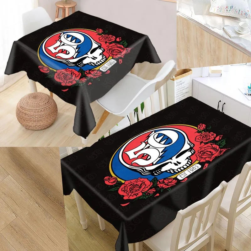 Grateful Dead Custom Table Cloth Oxford Print Rectangular Waterproof Oilproof Table Cover Square Wedding Tablecloth
Grateful Dead Custom Table Cloth Oxford Print Rectangular Waterproof Oilproof Table Cover Square Wedding Tablecloth