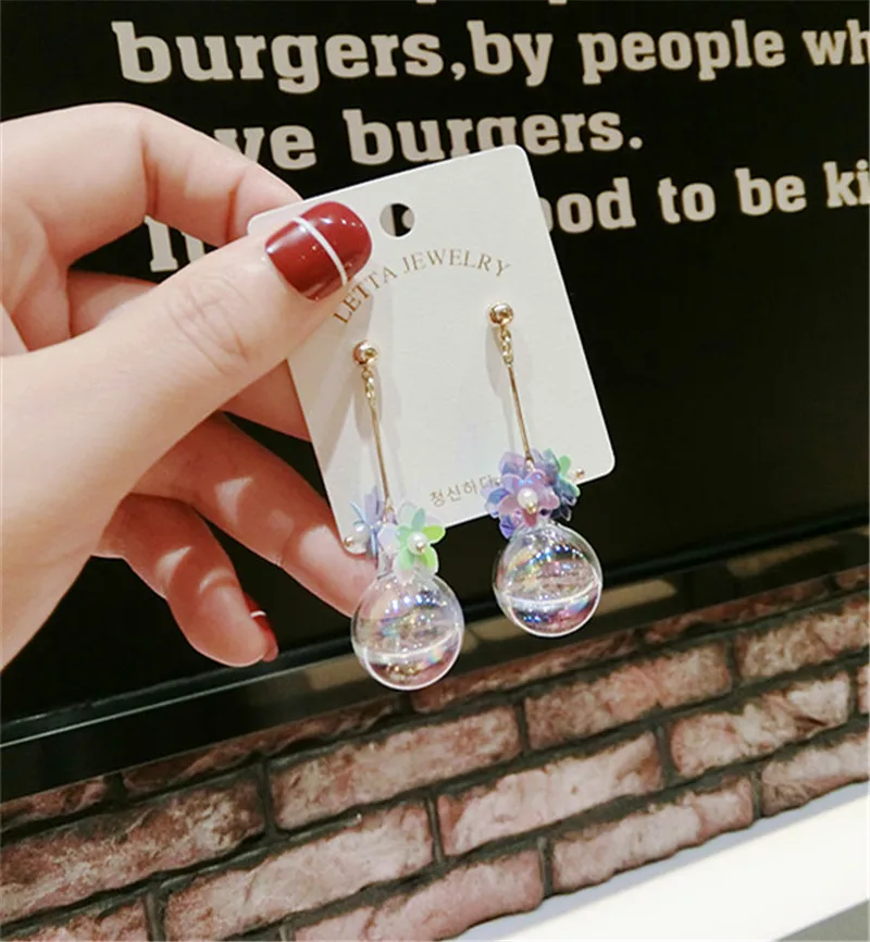 Korean Handmade Chiffon Bow Knot Pearl Tassels Water Ball Woman Dangle Drop Earrings Fashion Jewelry Accessories-QQD5
Korean Handmade Chiffon Bow Knot Pearl Tassels Water Ball Woman Dangle Drop Earrings Fashion Jewelry Accessories-QQD5