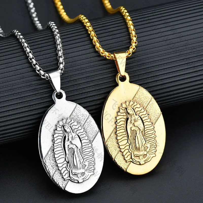 Holy Cross Men Women Gold silver color Catholic Religious Virgin Mary Pendant Necklace Colar Jewelry
Holy Cross Men Women Gold silver color Catholic Religious Virgin Mary Pendant Necklace Colar Jewelry