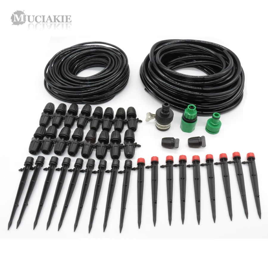 1 Set 20m 8/11mm Hose Garden Watering Irrigation Systems Pin Sprinkler Watering Kits Automatic Home Garden Lawn Micro Drip
1 Set 20m 8/11mm Hose Garden Watering Irrigation Systems Pin Sprinkler Watering Kits Automatic Home Garden Lawn Micro Drip
