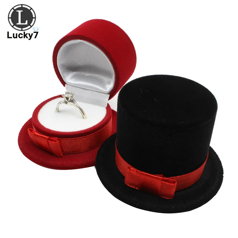 Black Red Velvet High Hat Jewelry Ring Box Jewelry Packaging Flocking Valentine's Day Gift Box Velvet Jewelry Display Case
Black Red Velvet High Hat Jewelry Ring Box Jewelry Packaging Flocking Valentine's Day Gift Box Velvet Jewelry Display Case