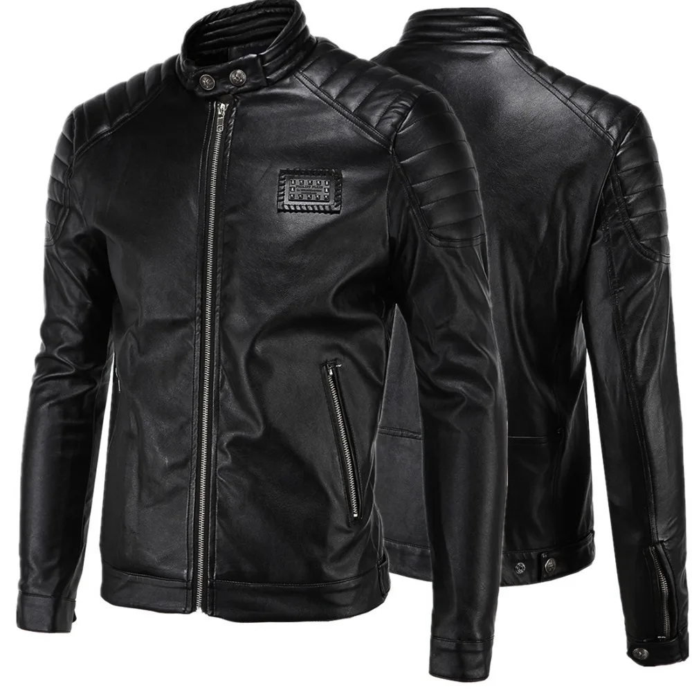 Good quality Men's Slim Motorcycle jackets New Fashion Male solid Leather & Suede Outwear Coats Jaqueta Leather clothing 4XL
Good quality Men's Slim Motorcycle jackets New Fashion Male solid Leather & Suede Outwear Coats Jaqueta Leather clothing 4XL