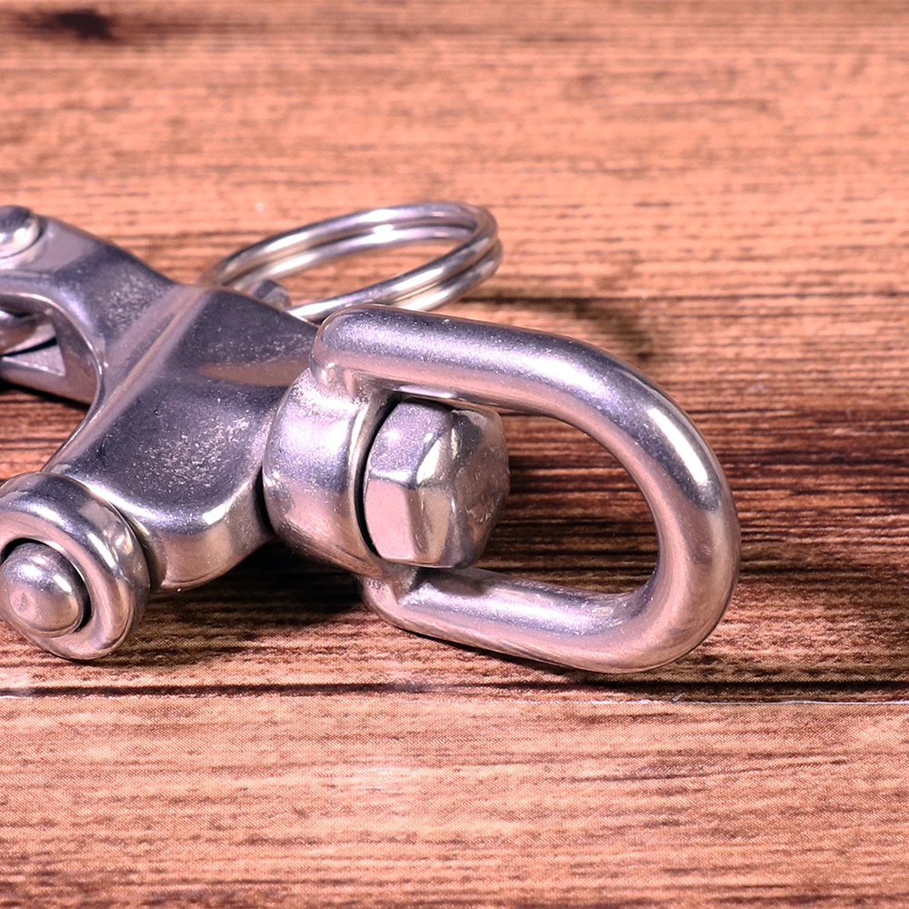 1PC Silver Stainless Steel Heavy Duty Snap Shackle D Ring Swivel Bail Hardware For Marine Boat Yacht Sailing
1PC Silver Stainless Steel Heavy Duty Snap Shackle D Ring Swivel Bail Hardware For Marine Boat Yacht Sailing