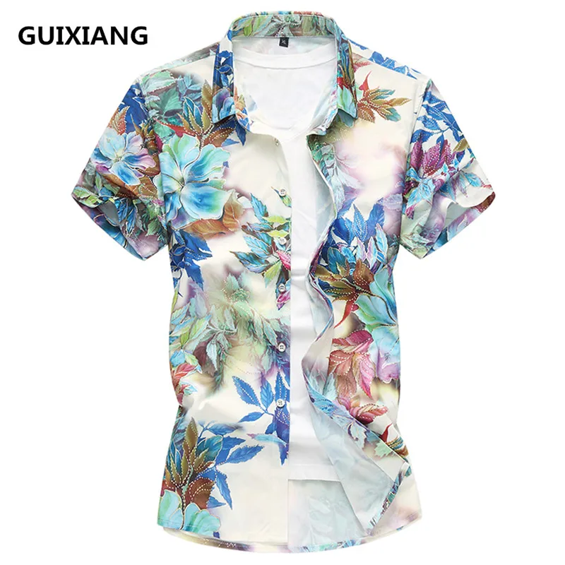 2018 summer men's flowers short sleeved shirts men Silk and cotton Male Shirts Brand Clothing Casual shirt Man
2018 summer men's flowers short sleeved shirts men Silk and cotton Male Shirts Brand Clothing Casual shirt Man