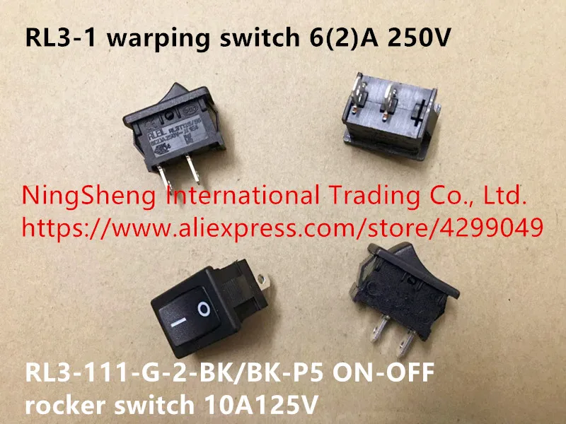 Original new 100% import RL3-1 warping switch ship type switch RL3-111-G-2-BK/BK-P5 ON-OFF rocker switch 6(2)A 250V 10A125V
Original new 100% import RL3-1 warping switch ship type switch RL3-111-G-2-BK/BK-P5 ON-OFF rocker switch 6(2)A 250V 10A125V