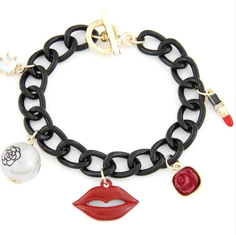 Exaggeration Jewelry Lipstick Lipstick Red Lipstick Pearl Short Bracelet Female Accessories Manufacturer
Exaggeration Jewelry Lipstick Lipstick Red Lipstick Pearl Short Bracelet Female Accessories Manufacturer