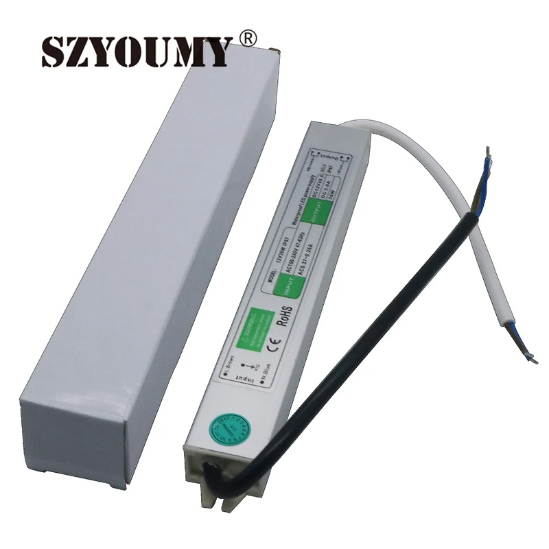 SZYOUMY DC 12V 36W 3A Waterproof IP67 Electronic Led Driver Outdoor Use Power Supply Led Strip Transformers Adapter
SZYOUMY DC 12V 36W 3A Waterproof IP67 Electronic Led Driver Outdoor Use Power Supply Led Strip Transformers Adapter