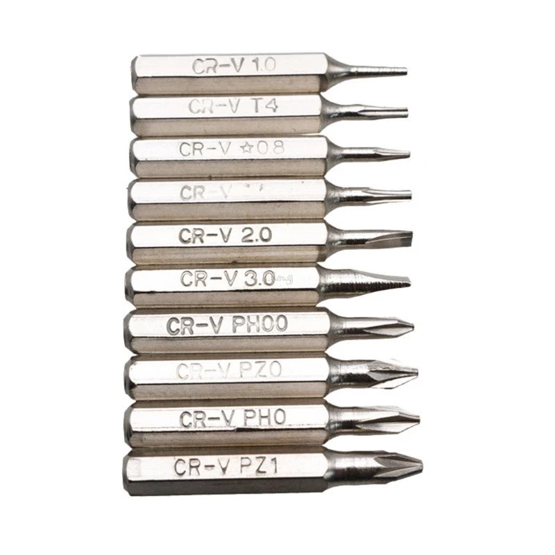 10pcs 28mm Magnetic CR-V Precision Screwdriver Bit Set PH00 PH0 Z1 Z0 3.0 2.0 1.0 T5 T4 0.8 Multifunctional Hex Torx Head Repair
10pcs 28mm Magnetic CR-V Precision Screwdriver Bit Set PH00 PH0 Z1 Z0 3.0 2.0 1.0 T5 T4 0.8 Multifunctional Hex Torx Head Repair