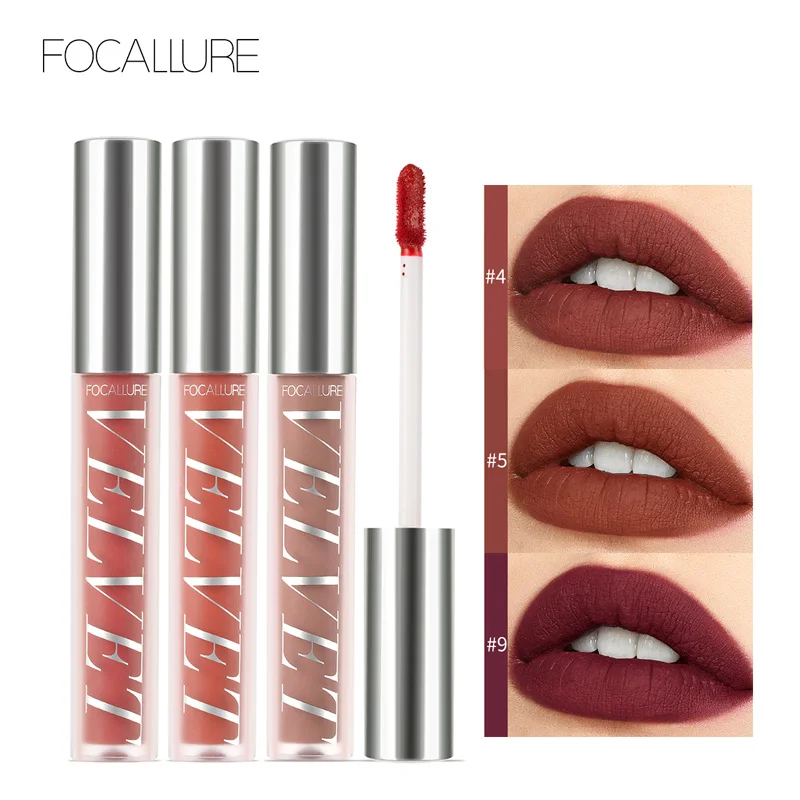 FOCALLURE Velvet Matte Liquid Lipstick High Quality Sexy Lip Tint Pigment Waterproof Long Lasting Natural Light Makeup Lipstick
FOCALLURE Velvet Matte Liquid Lipstick High Quality Sexy Lip Tint Pigment Waterproof Long Lasting Natural Light Makeup Lipstick