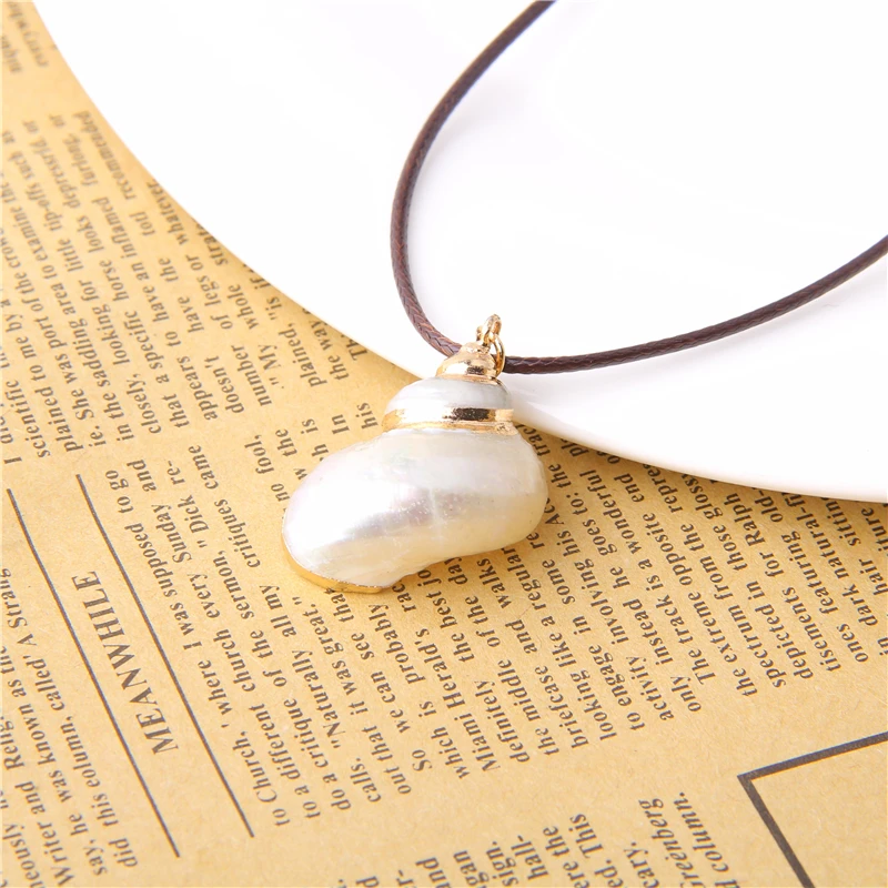 Natural Starfish Conch Seashell Pendant Necklace Rope Chain Shell Necklaces for Women Men Fashion Summer Style Beach Jewelry
Natural Starfish Conch Seashell Pendant Necklace Rope Chain Shell Necklaces for Women Men Fashion Summer Style Beach Jewelry