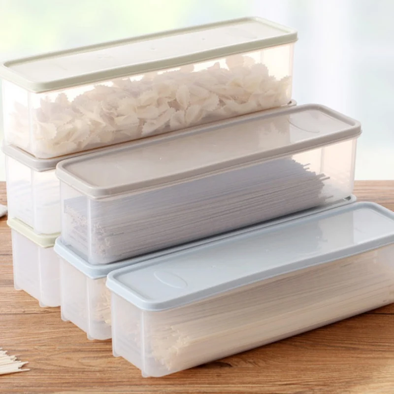 Plastic Container Large Capacity Airtight Rectangular Pasta Box Noodles Container Kitchen Food Storage Jar Fresh-keeping Case
Plastic Container Large Capacity Airtight Rectangular Pasta Box Noodles Container Kitchen Food Storage Jar Fresh-keeping Case