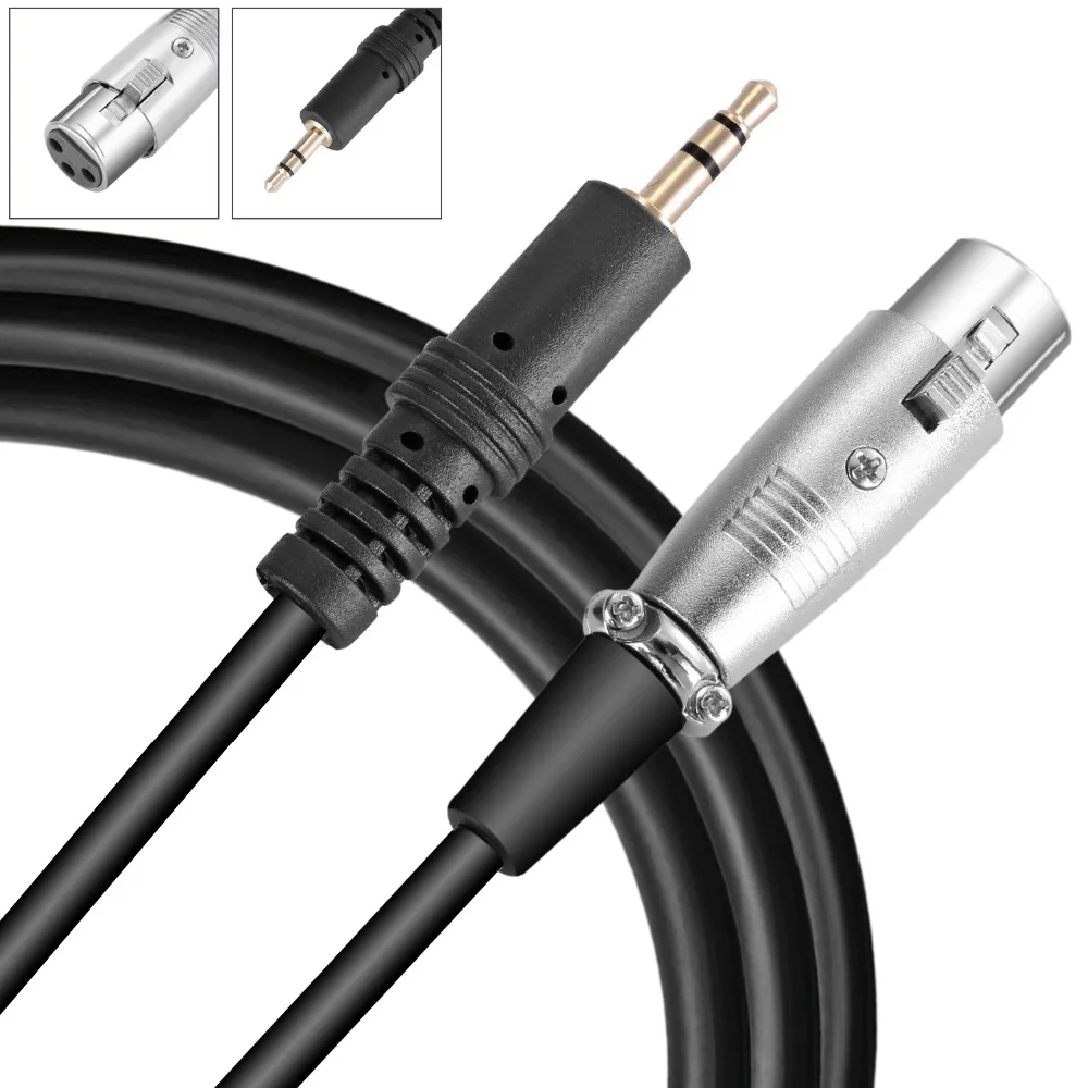Neewer Professional 3.5mm Male to XLR Female Microphone Cable For Karaoke KTV Computer Broadcast Live Video Studio
Neewer Professional 3.5mm Male to XLR Female Microphone Cable For Karaoke KTV Computer Broadcast Live Video Studio