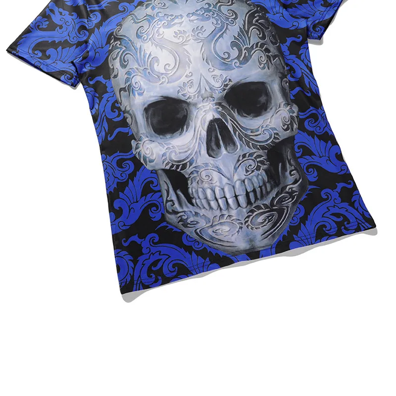 Summer 3D Printed Short Sleeve T-Shirts Men's Fashion Skull Zombie Print O-Neck Elastic Tees Male Rock Hip Hop Cosplay T Shirt
Summer 3D Printed Short Sleeve T-Shirts Men's Fashion Skull Zombie Print O-Neck Elastic Tees Male Rock Hip Hop Cosplay T Shirt