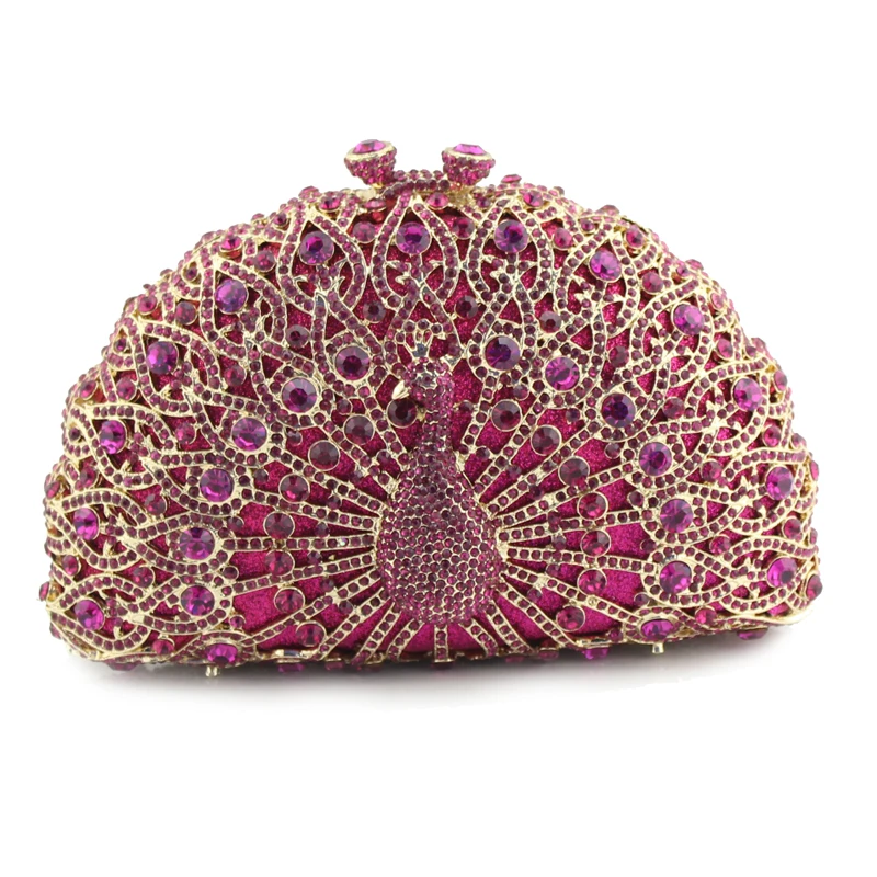 Luxury Handmade Crystal Rhinestone Ladies Elegant Wedding Evening Peacock Clutch Purse
Luxury Handmade Crystal Rhinestone Ladies Elegant Wedding Evening Peacock Clutch Purse