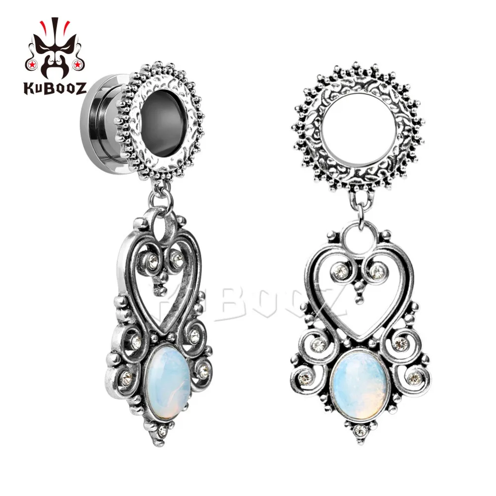 KUBOOZ Piercing Stainless Steel Dangle Ear Gauges Stone Body Jewelry Screw Back Ear Plugs And Tunnels Pair Selling Earrings
KUBOOZ Piercing Stainless Steel Dangle Ear Gauges Stone Body Jewelry Screw Back Ear Plugs And Tunnels Pair Selling Earrings